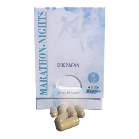 Marathon Drepafan - 30 cápsulas - ¡Conciliar el sueño y ayuda para dormir, probado para ataques de pánico!
